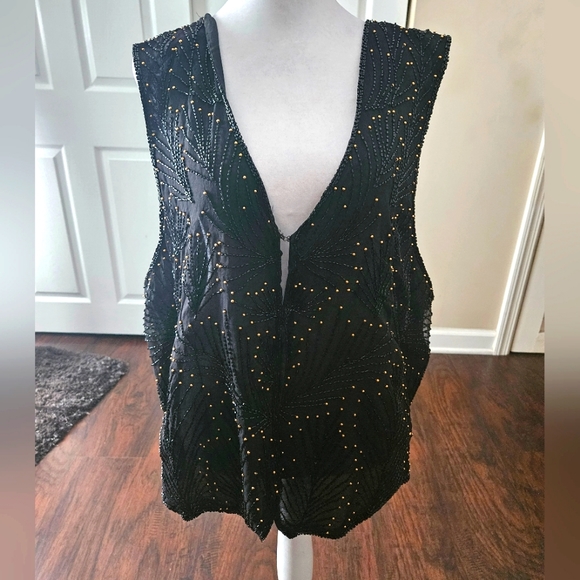 SWEET SUE VTG BEADED VEST SIZE 2X NEW WITH TAGS - Picture 2 of 14